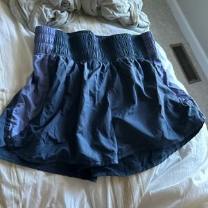 Yogalicious Navy and Lavender Athletic Shorts